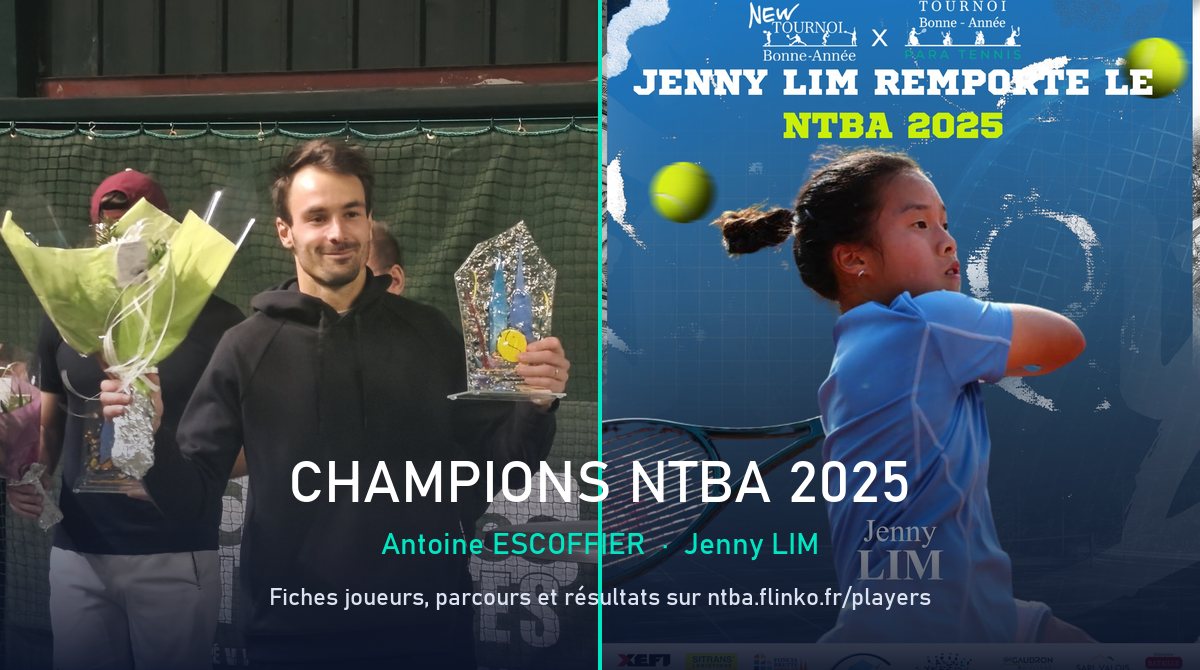 Fiches joueurs NTBA : parcours et résultats des champions 2025